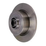 Brake disc without lugs